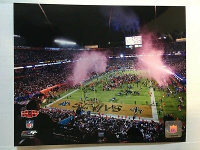 Super Bowl 44 New Orleans Saints Celebration Glossy 8 X 10 Photo Overhead - Image 1 of 2