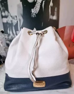 Michael Kors Jules Genuine Leather Large Drawstring Shoulder Bag - Picture 1 of 12