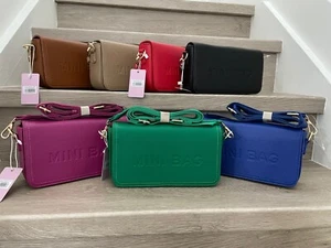 Crossbody Mini Bag, Umhängetasche, breiter Gitarrengurt - Bild 1 von 19