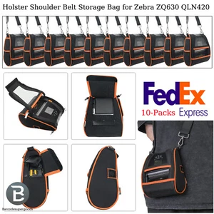 10-Packs Holster Shoulder Belt Storage Bag Carrying Case for Zebra ZQ630 QLN420 - Picture 1 of 8
