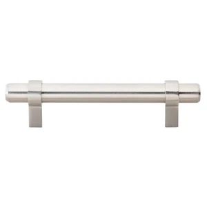 GlideRite 3-3/4" CC Solid Steel Euro Bar Pull Stainless Steel - 4006-96-SS-1 - Picture 1 of 3