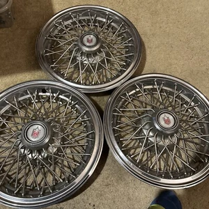 1978-80 Chevy Monte Carlo 14 Inch Wire Hubcaps - Used - Sold Individually - Picture 1 of 15