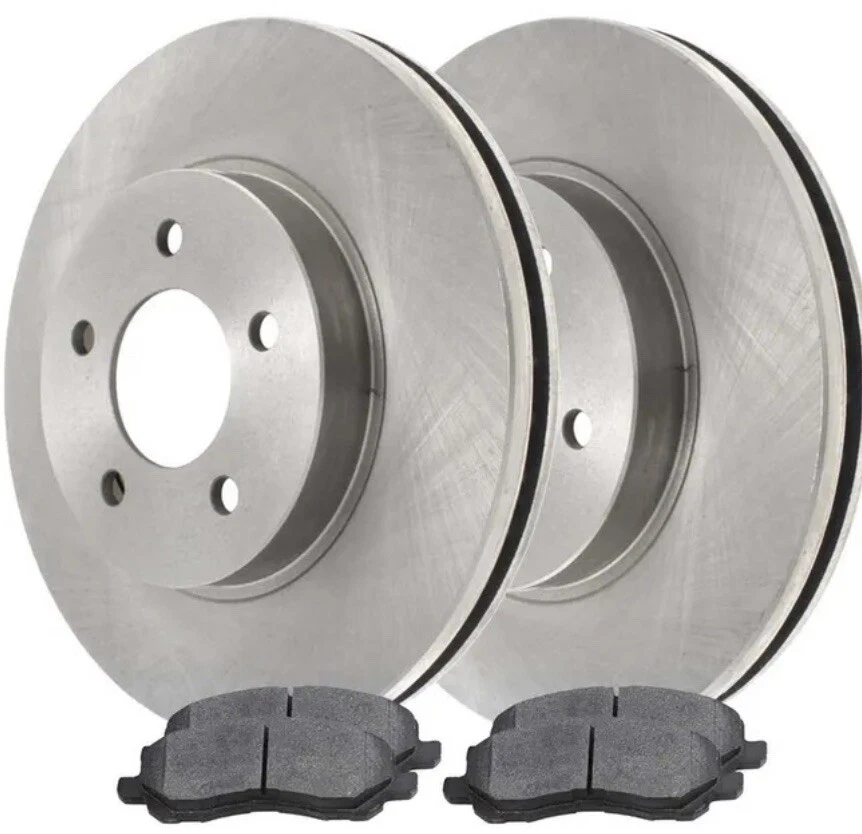 Front Brake Rotors & Pads for 2008-2017 Mitsubishi Lancer 2007 Dodge Caliber - Image 1 of 2