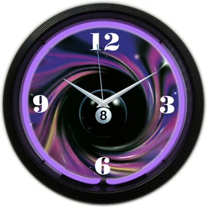 Reloj de neón de remolino de 8 bolas - Imagen 1 de 1