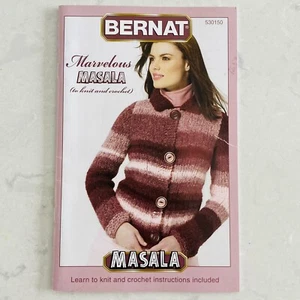 Bernat Pattern Booklet 530150 MARVELOUS MASALA to Knit and Crochet (2006) - Picture 1 of 7