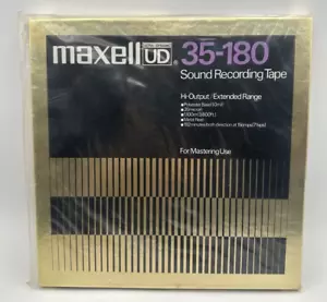 Cinta de grabación de sonido Maxell UD 35-180 3600 10,5 EN BLANCO carrete a carrete bolsa de fábrica - Imagen 1 de 13