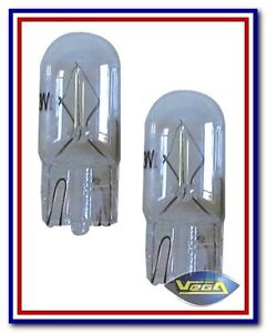 2 Ampoules Vega® Halogène T10 W5W "Maxi" 5W Veilleuses Feux de position