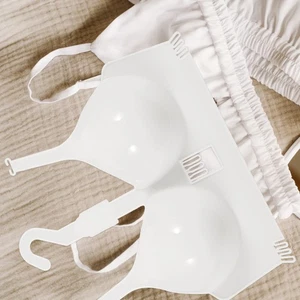 2 Pcs Tan Bralette Underwear Display Stand Fashion Mannequin Women's Clear - Picture 1 of 12