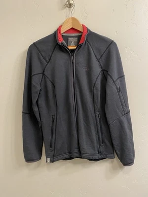 Jaqueta Icebreaker Feminina Tamanho Médio Cinza 100% Lã Merino Zíper Completo - Imagem 1 de 4