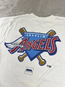 Vintage 90s Anaheim Angels Shirt Herren XL weiß MLB Baseball Gildan Grafik Tee - Bild 1 von 12