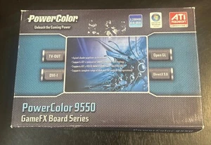 POWERCOLOR 9550 GAMEFX BOARD SERIE NEUE GRAFIKKARTE 128MB TV/DVI-I VISTA - Bild 1 von 3