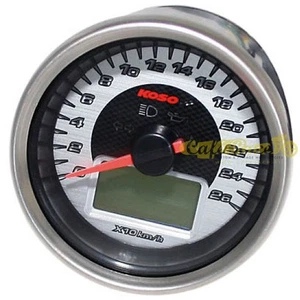 Contachilometri cromato KOSO con sensore – 260 KMH omologato ABE - Foto 1 di 1