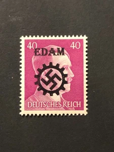 Alemania Segunda Guerra Mundial propaganda fantasía sobreimpresión (EDAM) 40 Rpf. MNH/s4 #c25 - Imagen 1 de 2