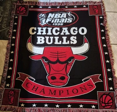 Manta NorthWest Co. Campeones de las Finales de la NBA Chicago Bulls 1996 Gran Forma Foto 1 de 2