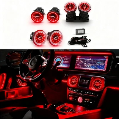 升级 64 色 LED 通风灯适用于梅赛德斯 G 级 W464 G500/G63/G550 6PCS — 第 1/4 张图片