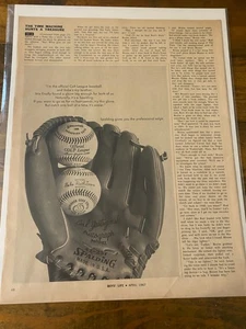 Guanto da baseball Spalding Carl Yastrzemski vintage 1967 pubblicitario - Foto 1 di 1