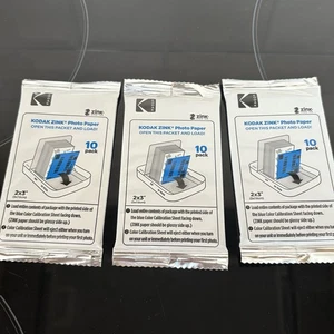 Kodak Zink Photo Paper 2"x3" 30 Sheets New Sealed Packets - Afbeelding 1 van 4