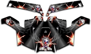 Polaris RZR 900 XP UTV Wrap Graphics Decal Kit 2011-2014 Pyro The Clown Black - Picture 1 of 1