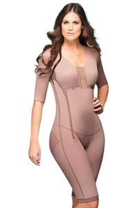Faja Colombiana DPRADA 11008 Full Body Shaper to the Knee with Bra Post Surgery - Picture 1 of 5