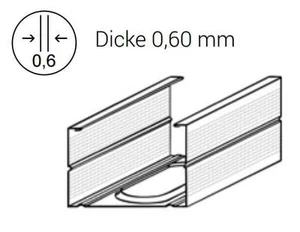CW-Profil 75 mm 3,25m lang Trockenbauprofil Ständerwerk Trockenbau - Bild 1 von 2
