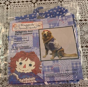Simon Schuster Raggedy Ann Dog Costume SMALL Brand New Dress Apron Cap Red Hair - Picture 1 of 6