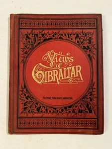 Views of Gibraltar Andrew Freyone Circa 1890 Folding postarcards Souvenir - Imagen 1 de 8
