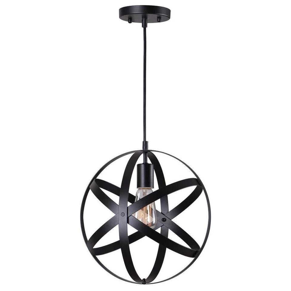 Home Decorators Collection 1-light Black Mini Pendant HDP12107ORB
