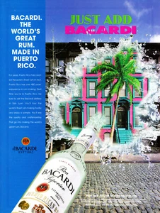 BACARDI RUM AD #63 RARE 1998 OUT OF PRINT ~ HARD TO FIND VINTAGE - Picture 1 of 2