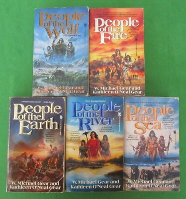 LOT #1-5 PB FIRST NORTH AMERICANS-KATHLEEN GEAR:PEOPLE OF WOLF/FIRE/EARTH/RIVER+ Foto 1 de 3