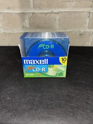 NEW 10 Pk. Maxell Mini CD-R 210 MB 24 Min. 3” - Image 1 of 4
