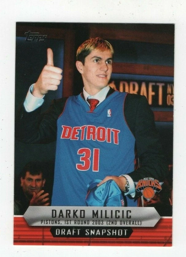 2009-10 TOPPS BASKETBALL DRAFT SNAPSHOT - DARKO MILICIC NEW YORK KNICKS #DS-DMI - Image 1 of 4