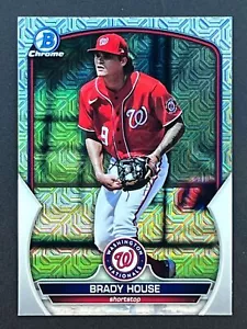 BRADY HOUSE 2023 Bowman Chrome Mojo Refractor #BCP-212 Washington Nationals - Picture 1 of 2