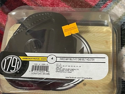 Funda de cuero 1791 talla 4 AMBI OWB ocultación de 3 vías, marrón Foto 1 de 4