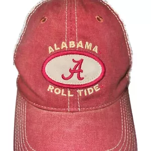 Alabama Crimson Tide Roll Tide Patch Cap Hat LEGACY Mesh Snapback Authentic Red - Picture 1 of 15