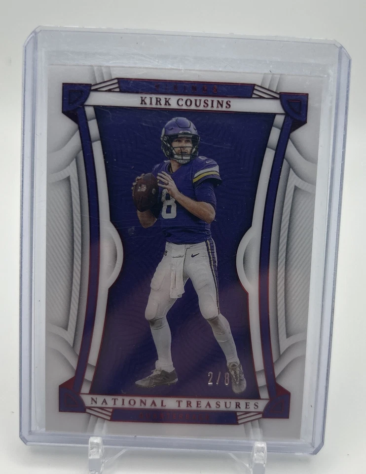 2022 Panini National Treasures Football Kirk Cousins Gold /8 VIKINGS - Image 1 of 1