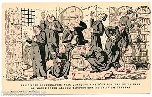 ANTIKLERIKAL. LAVRATE.  POLITISCHE KARIKATUR.  Trennung Kirche Zustand - Bild 1 von 2