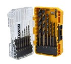 DeWalt 14 Piece Gold 1.5mm To 8mm HSS Metal Drill Bit Set & TSTAK Case, DT70727