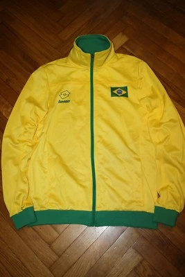 Chaqueta de fútbol para hombre LOTTO Brasil amarilla/verde talla M Foto 1 de 4