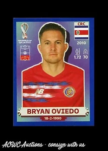 2022 FIFA WM Aufkleber blau #CRC 8 Bryan Oviedo (Costa Rica) - Bild 1 von 2