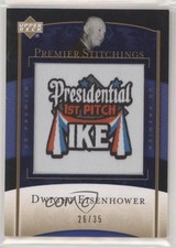 2007 Upper Deck Premier Stitchings Silver /35 Dwight D Eisenhower #PS-100