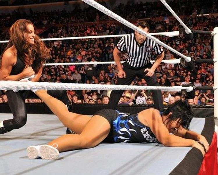 FOTO DE LUCHA LIBRE DE VICKIE GUERRERO 8X10 WWE COLGANDO Foto 1 de 1