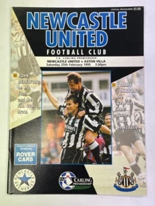 1994/95 NEWCASTLE UNITED V ASTON VILLA 25-02-1995 PREMIER LEAGUE - Picture 1 of 1