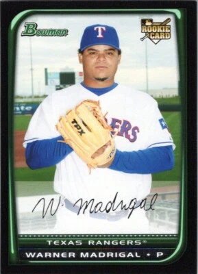 2008 Bowman Draft #BDP46 Warner Madrigal (RC) Texas Rangers - Image 1 of 2