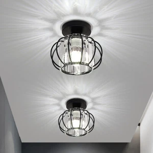 Crystal Chandelier Flush Mount Light Fixture Modern Ceiling Lamp Aisle Hallway \ - Picture 1 of 9