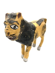 Paper Mache LION Volkskunstfigur nicht zugeordnet - Bild 1 von 2