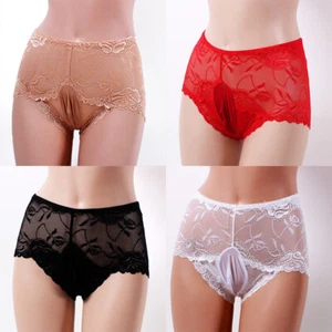 Sexy Mens G-string Underwear Ultra Sheer Briefs Sheath Trunks Panties Lingerie - Picture 1 of 17