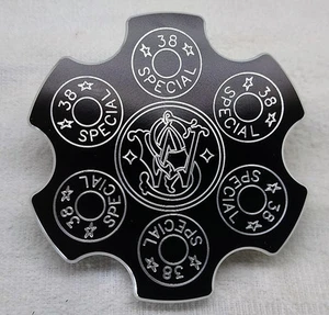 38 Special, SW Revolver Billet Aluminum Hitch Plug Cover, 4" - Picture 1 of 2
