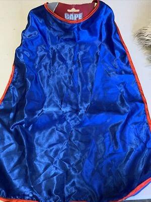 Blue Polyester Cape for Kids 3+ By Space Toys 21"(L) x 18.5"(W) NEW Bag93 - Image 1 of 2