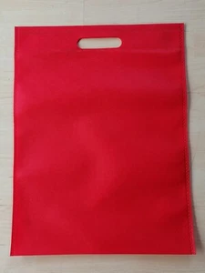 3 rote Vliesbeutel/Taschen 39 cm x 29,5 cm Neu - Bild 1 von 4