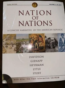 NATION OF NATIONS CONCISE VOLUME I To 1877 W/ AFTER THE FACT Homeschool - Picture 1 of 5